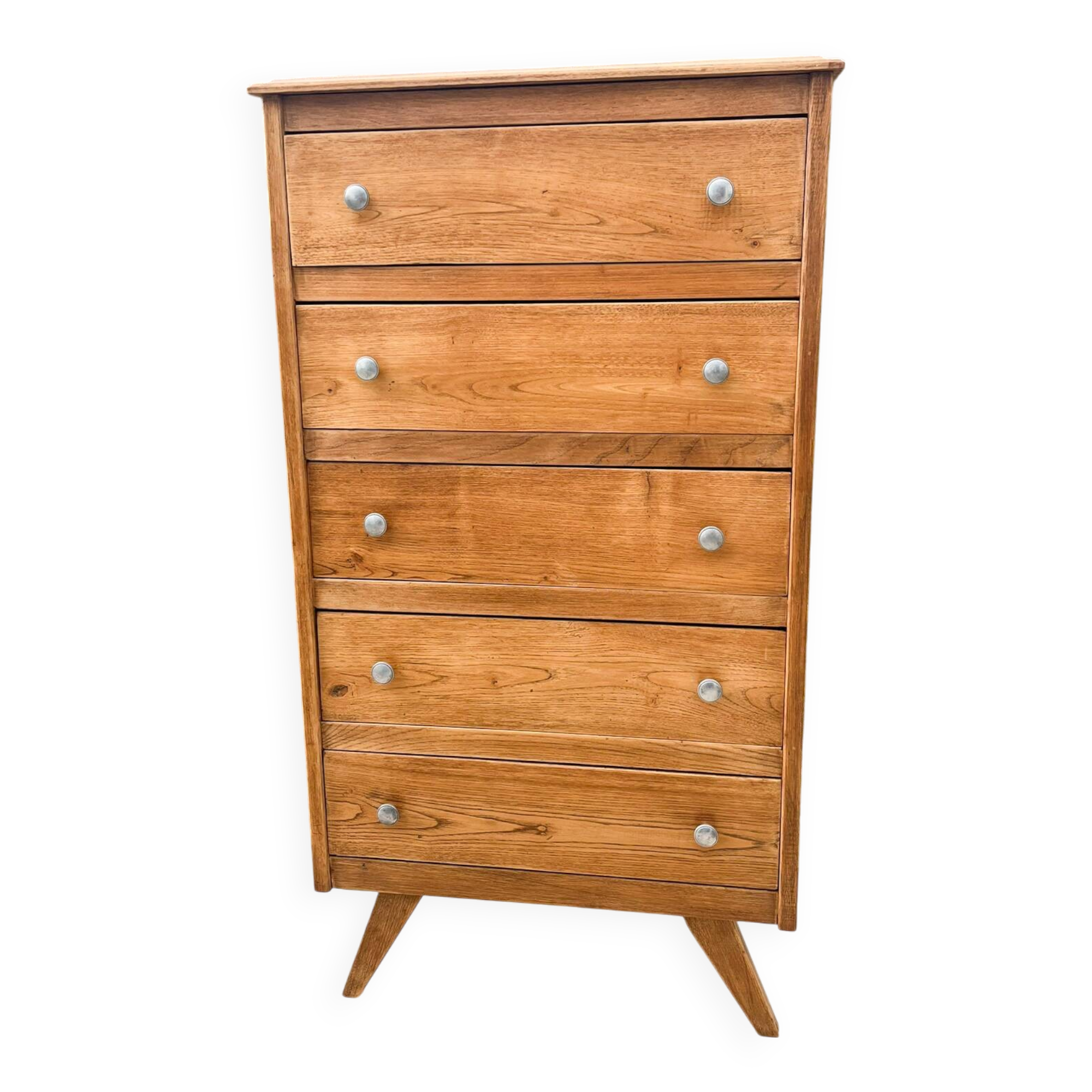 Chiffonnier à 5 tiroirs , pieds compas