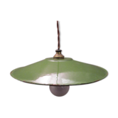 Old hanging in green enamelled sheet metal