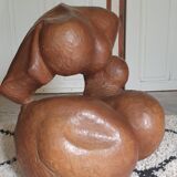 Abstract wooden sculpture