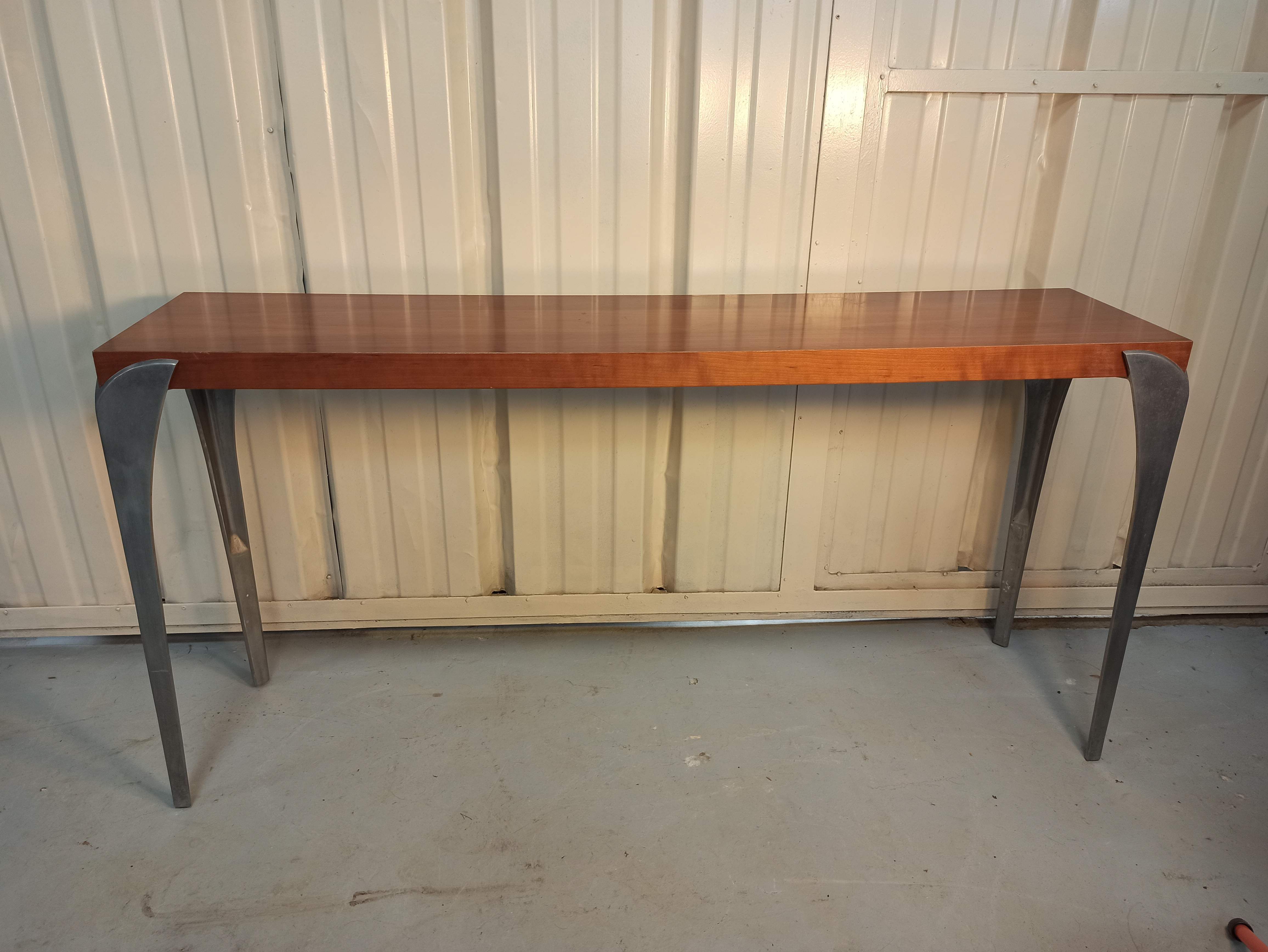 Console BoConcept longue enfilade nordique aluminium alu 70