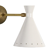 Italian double white wall lamp