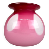 1970s Unique Vase Layered Glass