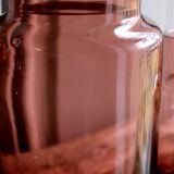 Set 5 vases in blown glass art glass ALLEX, Drôme