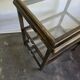 30s Art Deco Bar Cart / Serving Trolley with Removable Glass Trays