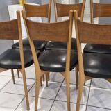 Set of 6 Scandinavian chairs, 1960s