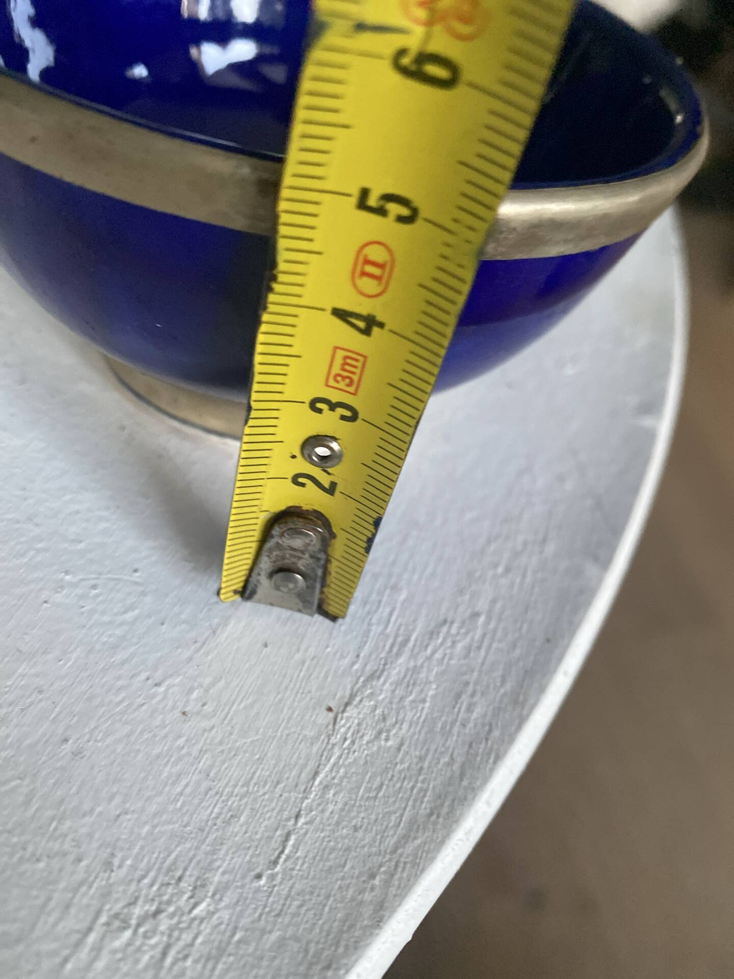 Moroccan blue ceramic bowl, in excellent condition.
