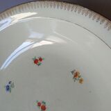 Flat hollow porcelain vintage antique iron earth