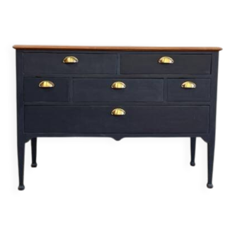 Art Nouveau style 6-drawer chest