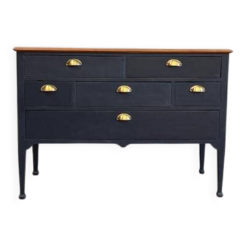 Art Nouveau style 6-drawer chest