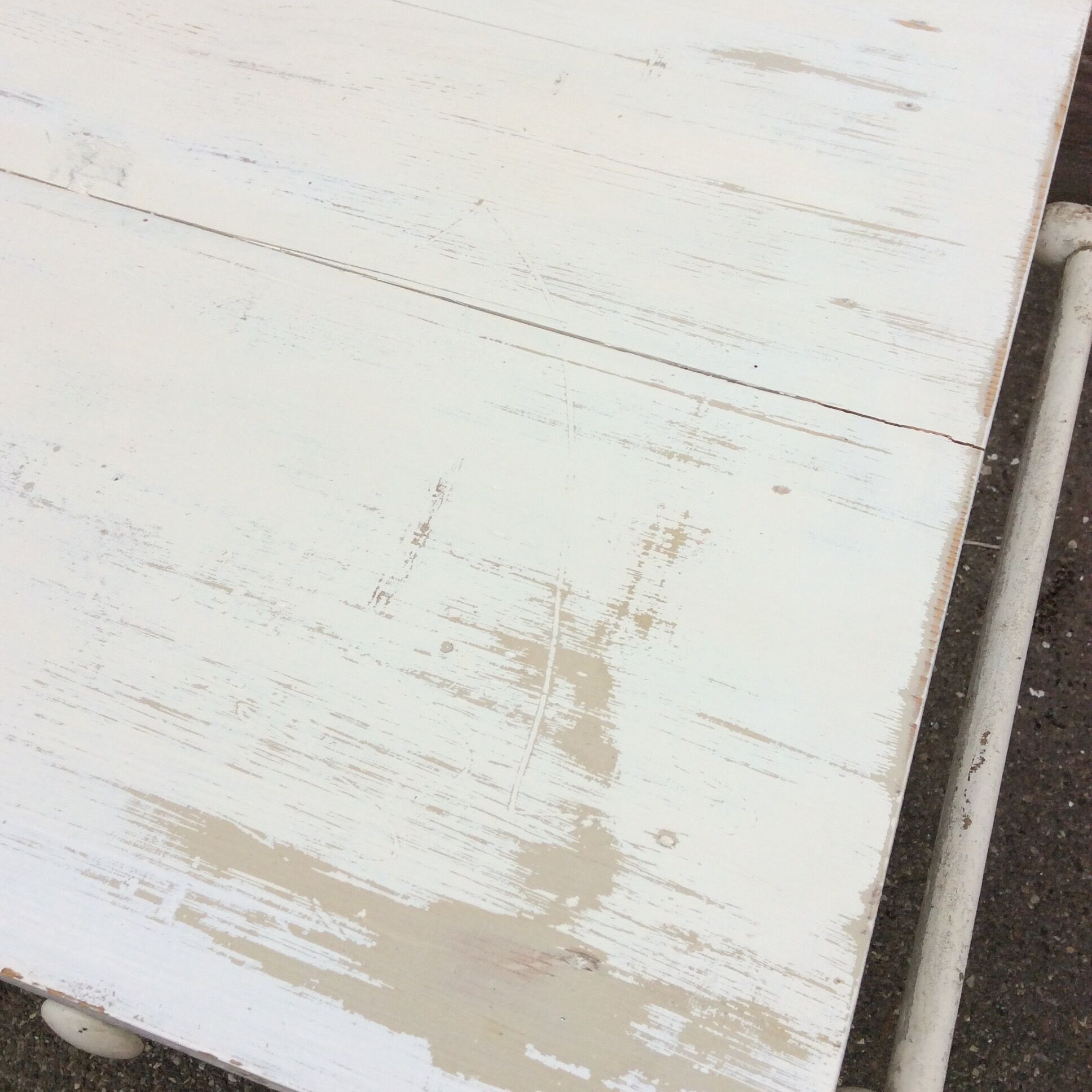 Table de ferme shabby chic vintage