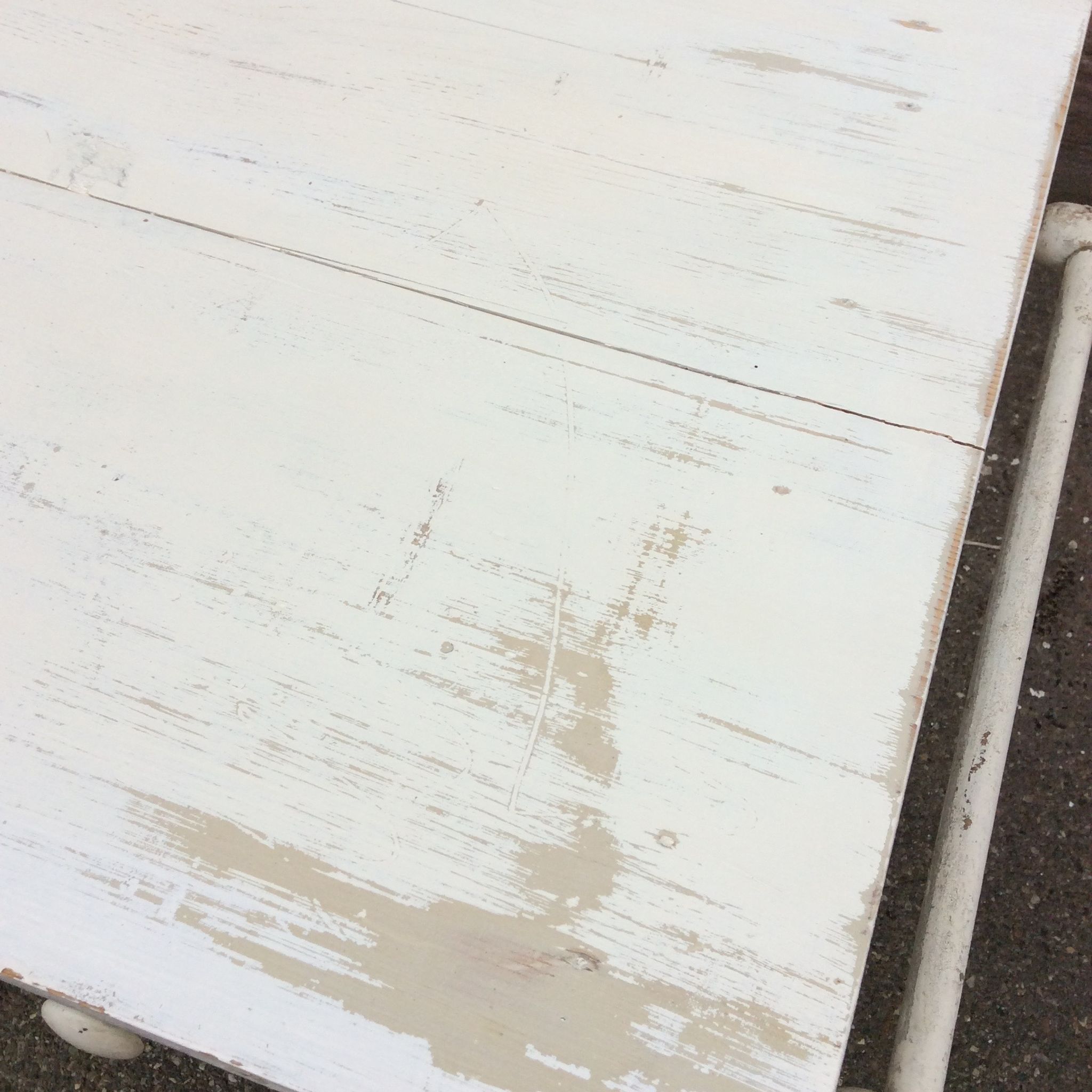 Table de ferme shabby chic vintage