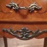 Pair of Louis XV style bedside tables in marquetry
