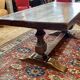 Grande table de monastère néogothique - ancienne - 2 m de long