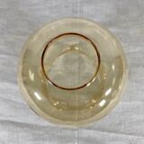 Decorated flamed glass lampshade