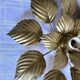 Wall lamp or ceiling lamp golden flower