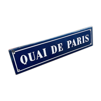 Plaque "Quai de Paris" 30s
