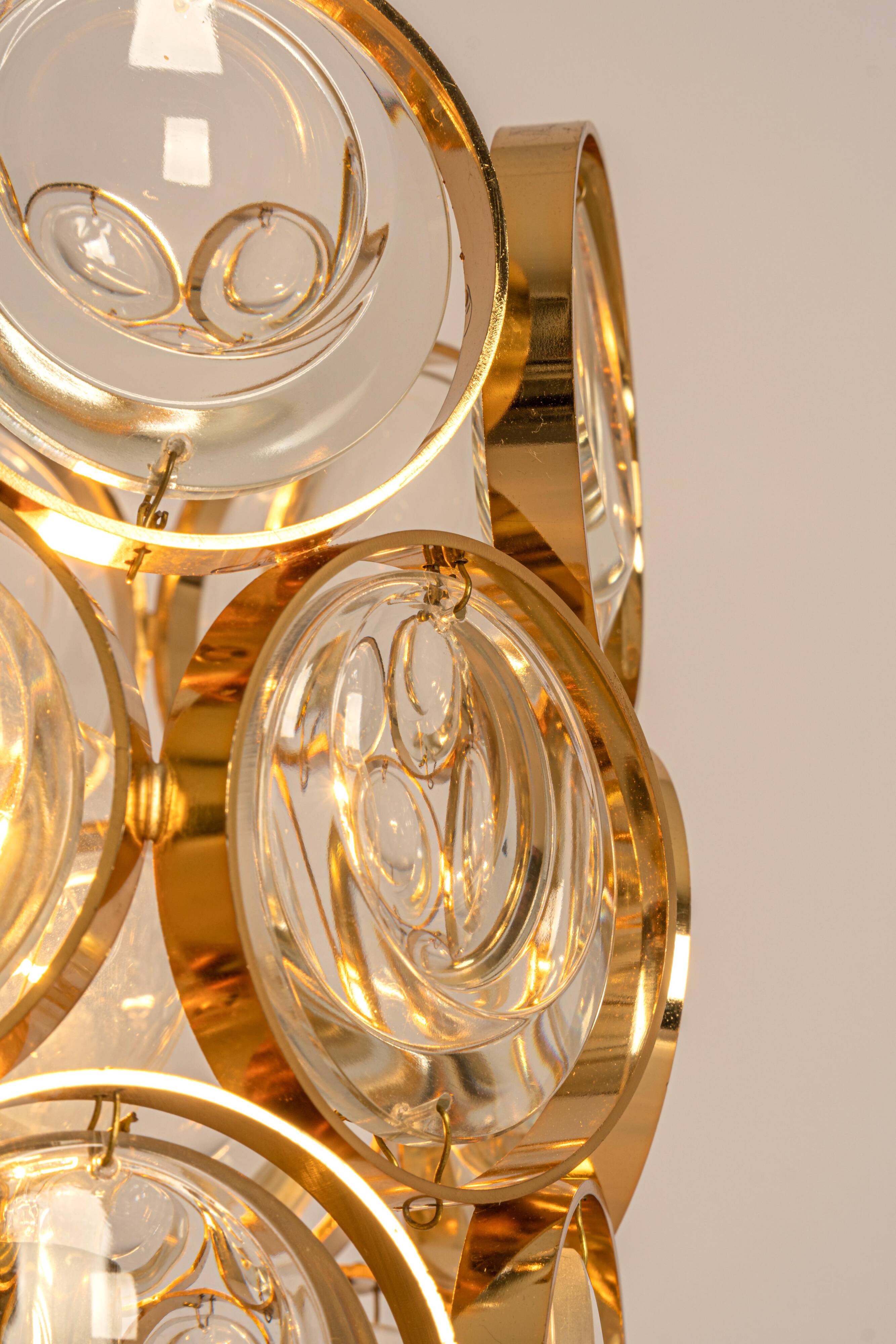 Table lamp designed by Palwa, in the style of Sciolari, Germany, 1960s.