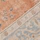 5'0 x 8'7 Ft Terracotta & Faded Blue Floral Vintage Persian Rug, 153x261 Cm