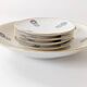 Set of 4 coasters + 1 plate, Winterling Bavaria porcelain, 1960s