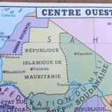 School poster rossignol montmorillon map west central africa n°21-22