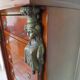 Antique Weekly Planner/Empire Style Commode-Caryatid-Patinated Bronze - 1950