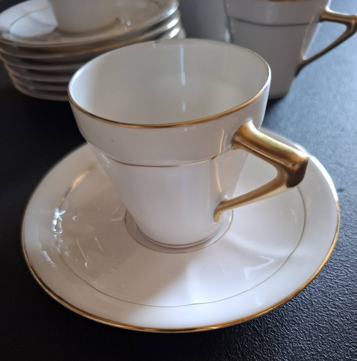 Fine Limoges porcelain coffee service