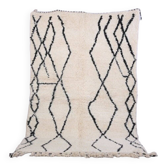 Handmade wool Berber rug 250x150 cm