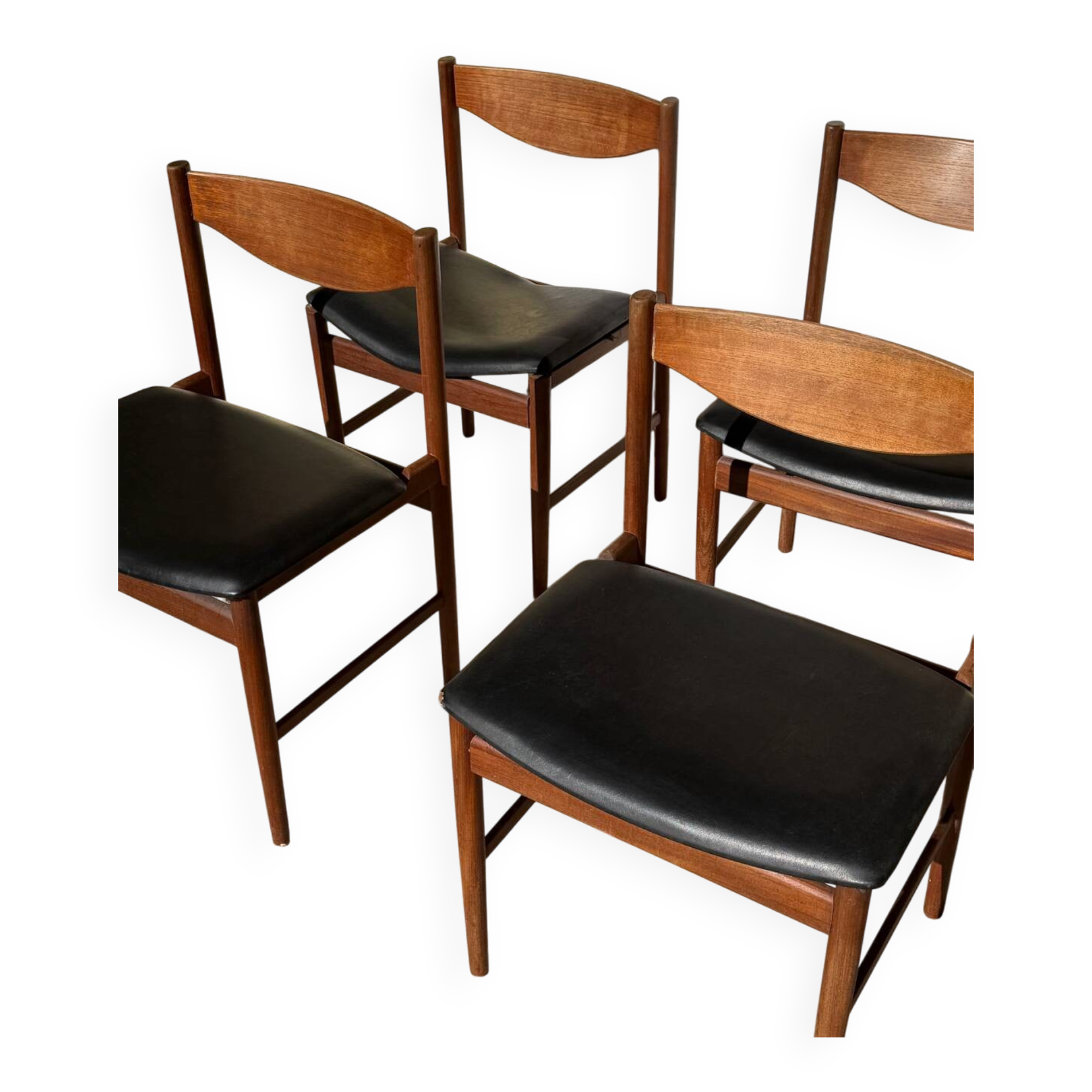Lot de 6 chaises Gplan danish design Kofod Larsen