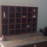 Vintage workshop shelf locker 28 boxes