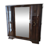 Art Deco bedroom set in walnut burl and marble