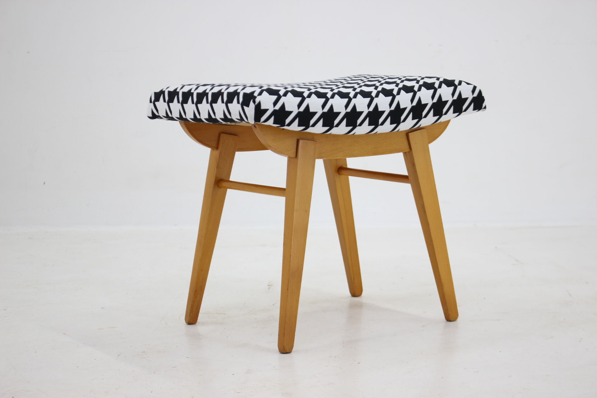 1970s Wood Stool, Czechoslovakia
