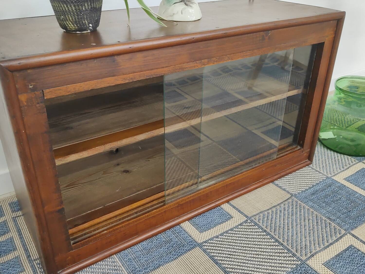 Small display case or glass wall shelf
