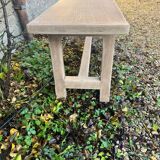 Solid oak bench