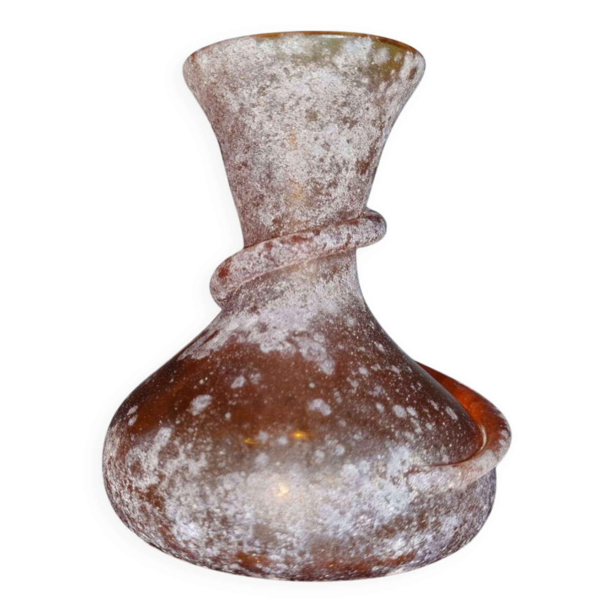 Vase Scavo verre soufflé Murano