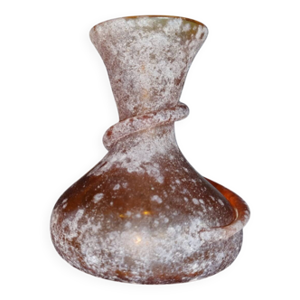 Murano blown glass Scavo vase
