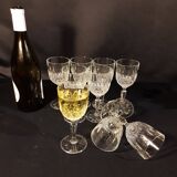 9 stemmed glasses