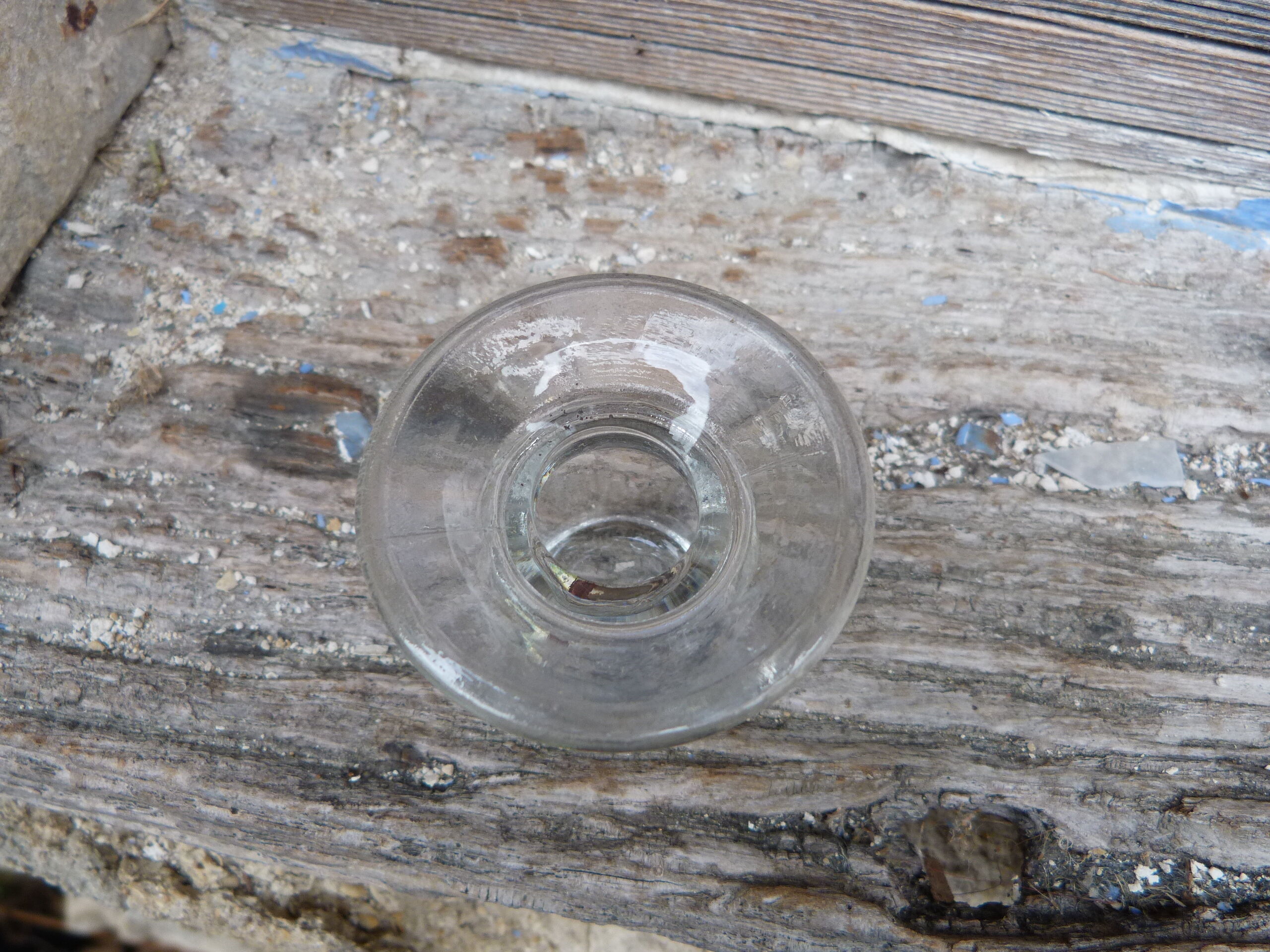 Ancier glass school inkwell