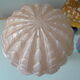 Art Deco lamp pink foot in cut crystal