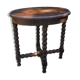 Old pearl oak saddle in Louis XIII style