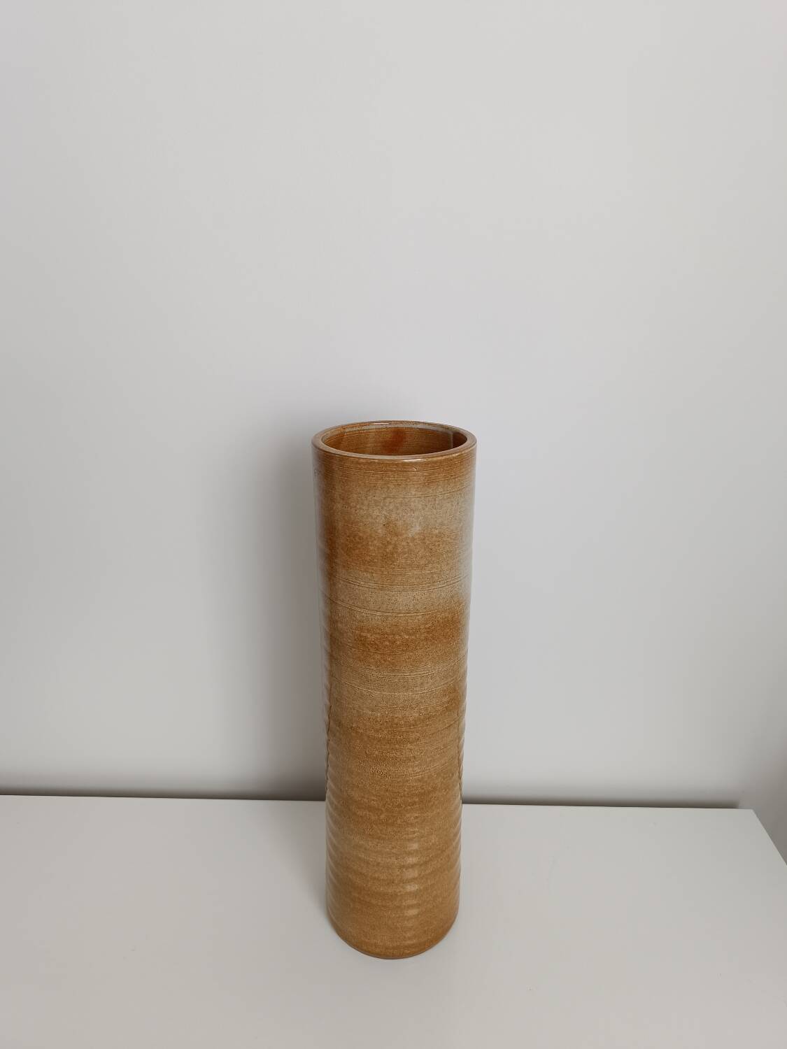 Large handcrafted stoneware vase