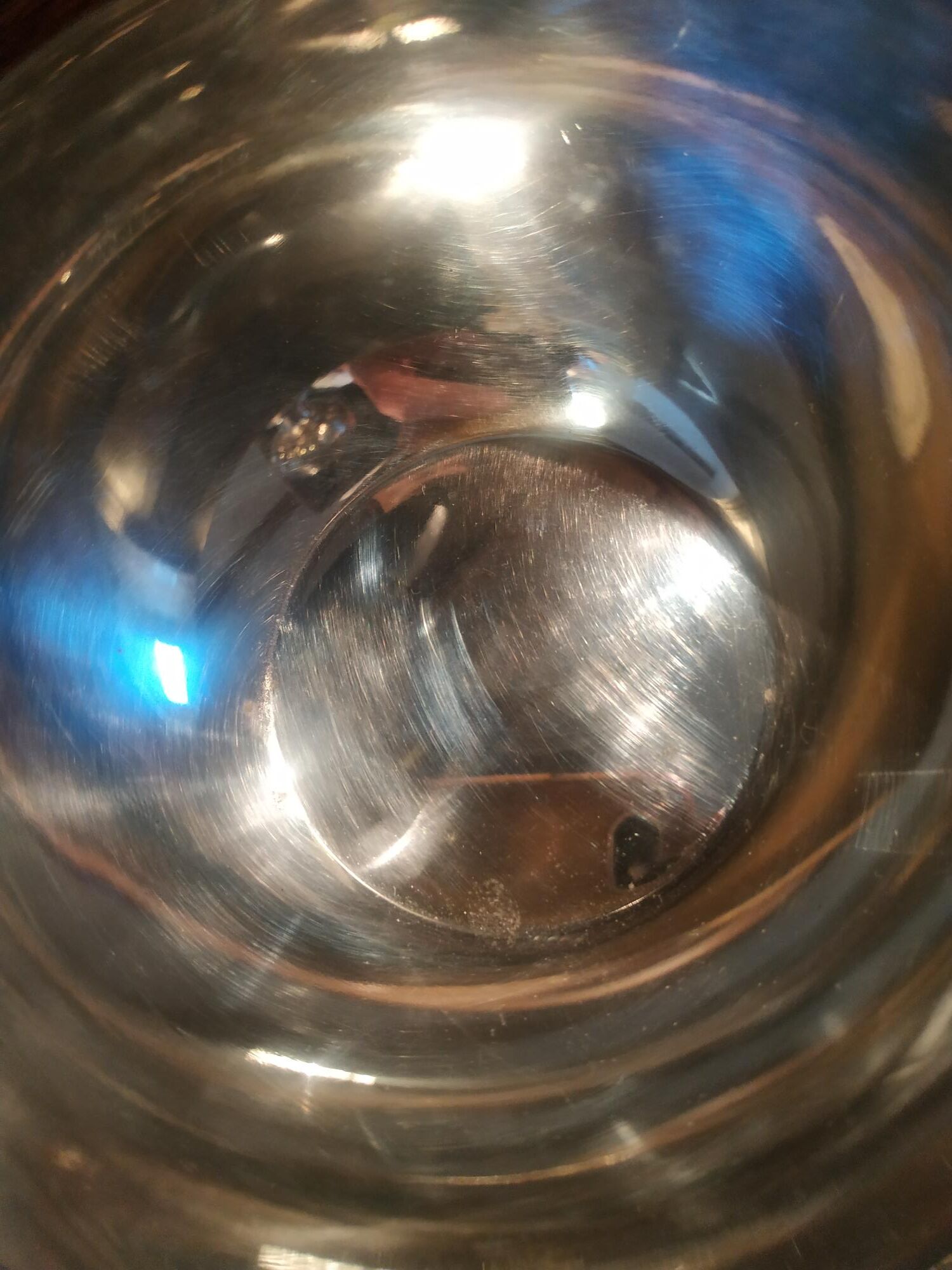 Servant 3 cups in silver metal poinçoin