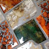 Vintage ceramic steel coffee table