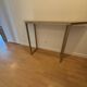 Brass and smoked glass console table by Italchrome, Italy, 1970s