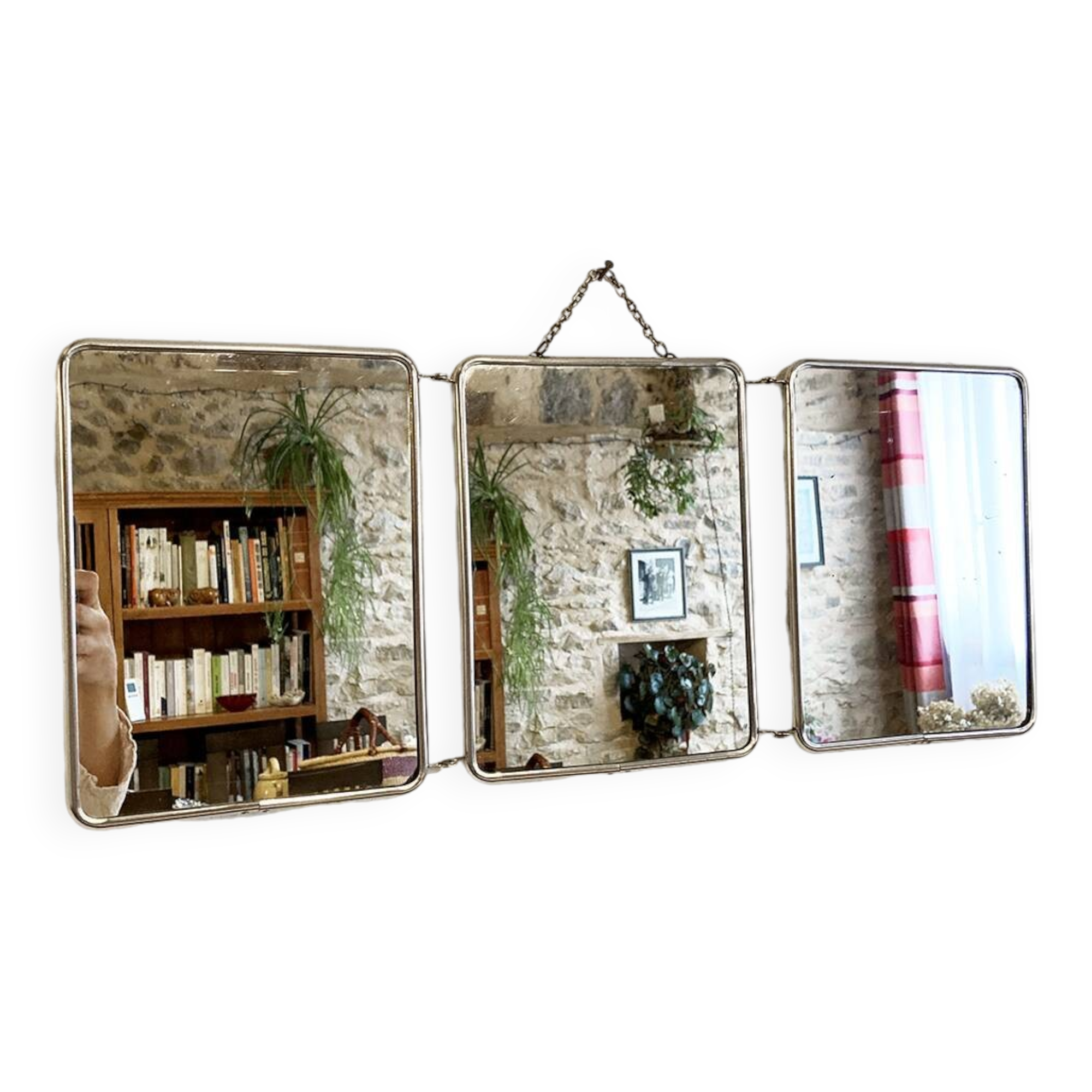 Triptych barber mirror, 1930s-1950s