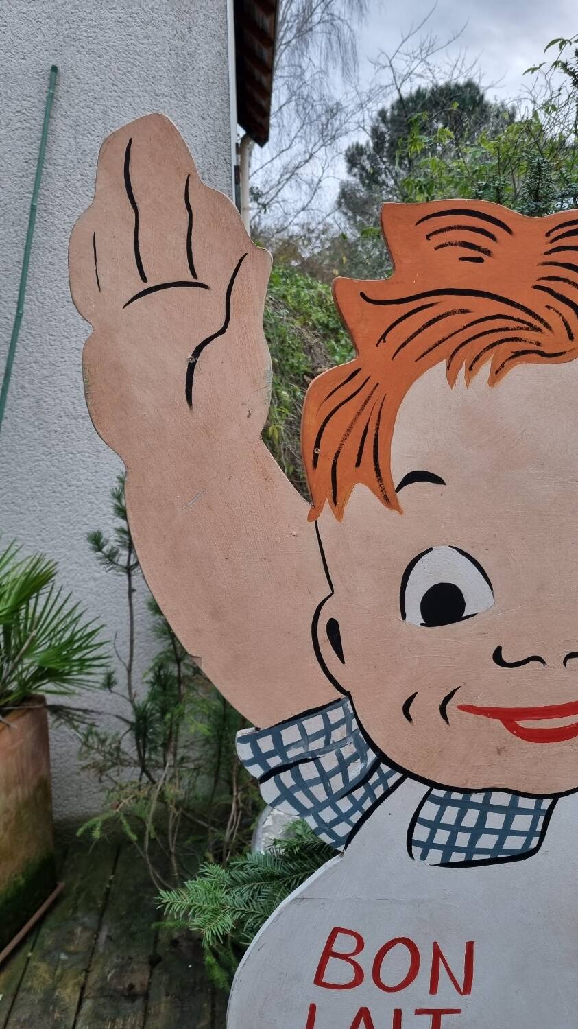 Very large old advertising panel or sign