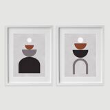 2 framed art prints