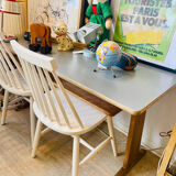 Casala grey desk – 1970s modernist design