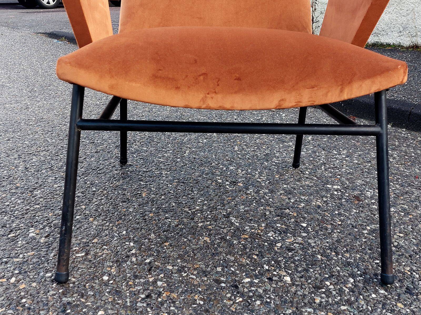 Fauteuil vintage moderniste restauré