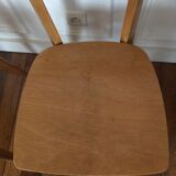 4 vintage beech chairs