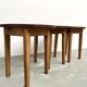 3 tables basses demi-lune, Danemark, années 60